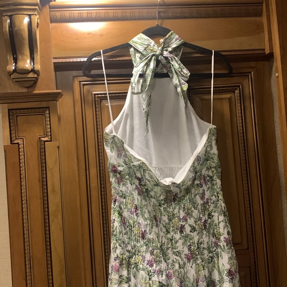 NWOT Cinq a Sept Cotton & Silk Dover Sleeveless Halter Midi Tea Dress Size 12 - Picture 10 of 15